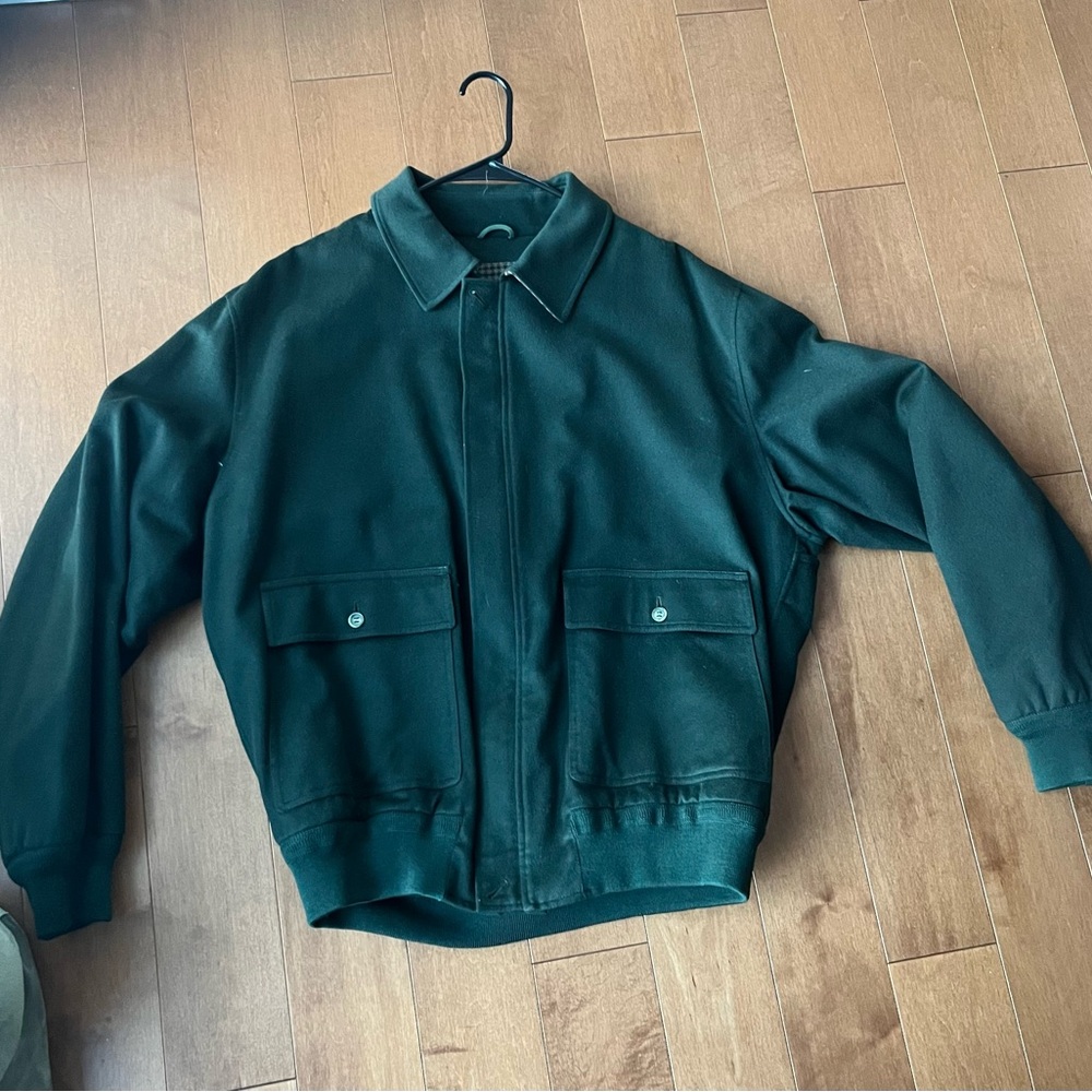 Loro Piana for Bergdorf Goodman Dark Green Shirt Jacket